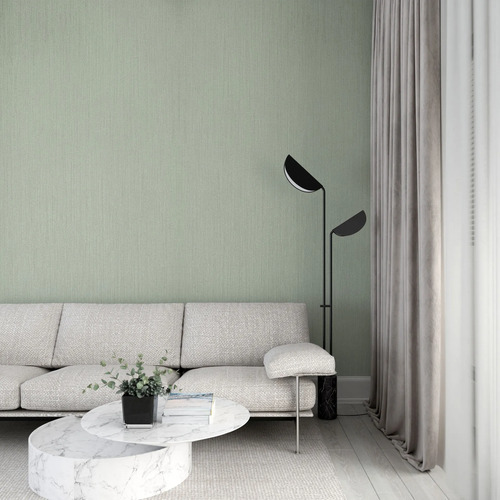 Papel Vinilico Texturado Plisse Muresco 6501/4 Verde Menta
