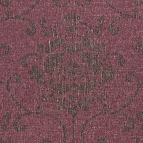 Papel Vinilico Plisse Arabescos Bordo Oscuro Muresco 6502/5