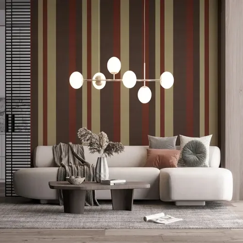 Papel Vinilico Rayado Terracota  Muresco Wallcovering 7298/5 DecoStock