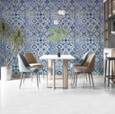 Papel Vinílico Muresco Allegra 7305/1 Azulejo Azul DecoStock