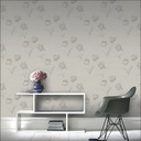 Papel Vinílico Crema Lounge 7460/1 Floral Muresco