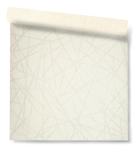 Papel Vinílico Lounge 7463/1 Muresco Lineas Natural Beige