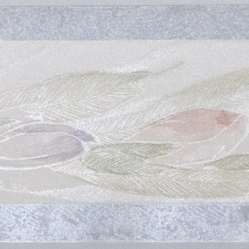 Guarda Vinilica X 5 Mts Sedada Flores Borde Celeste 7514/1 DecoStock