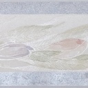 Guarda Vinilica X 5 Mts Sedada Flores Borde Celeste 7514/1 DecoStock