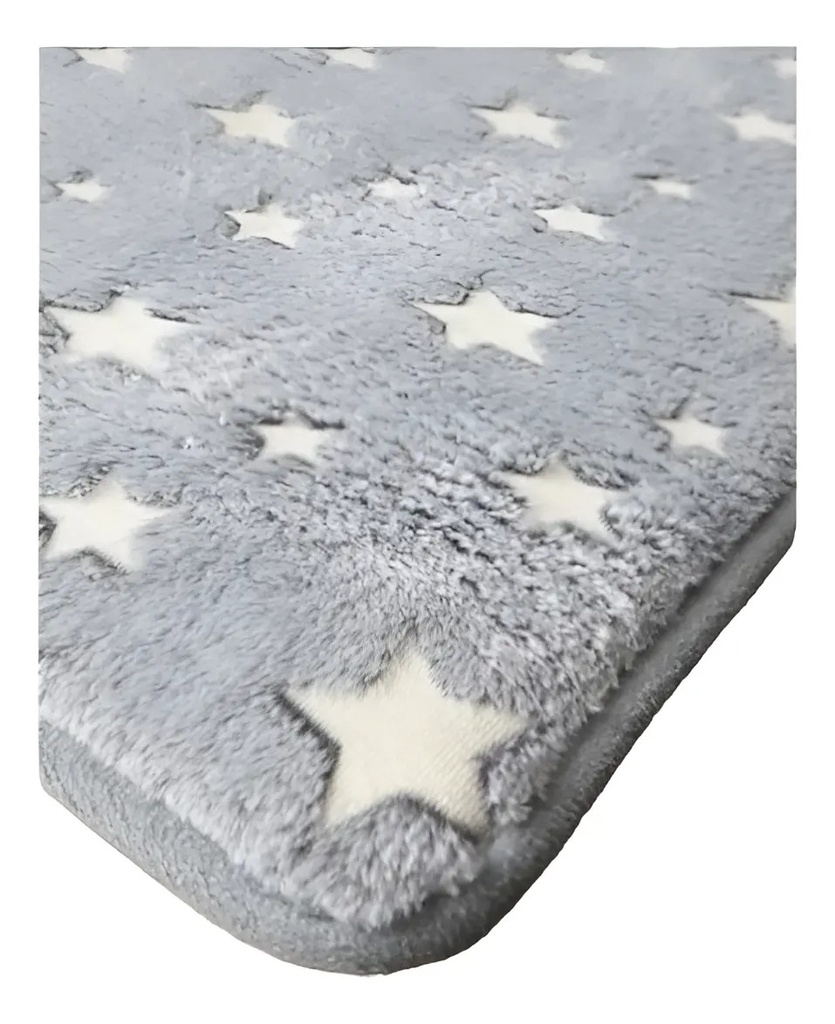 Alfombra Carpeta Glow 60 X 90 Cm Brilla Oscuridad Vs Modelos 60 Cm 90 Cm Gris