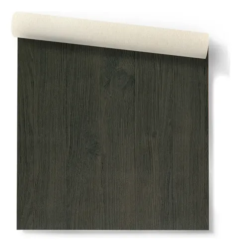 Papel Vinilico Lavable 7700/5 Simil Madera Oscura Muresco DecoStock
