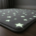 Alfombra Carpeta Glow 60 X 90 Cm Brilla Oscuridad Vs Modelos 60 Cm 90 Cm Gris