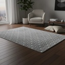 Alfombra Carpeta Glow 60 X 90 Cm Brilla Oscuridad Vs Modelos 60 Cm 90 Cm Gris