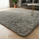 Alfombra Bengali Pelo Largo 3 Cm Soft Tuch Nordica 1 X 1,50 1.5 M 1 M Gris