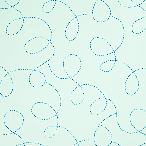 Papel Vinilizado Celeste Líneas 7812/1 Cuentos Muresco Ds