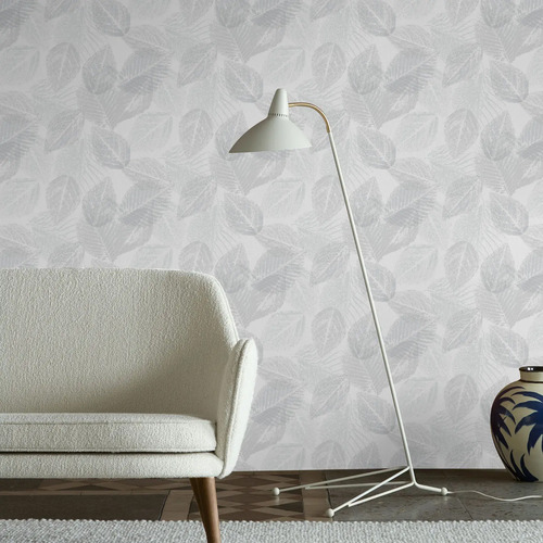 Papel Vinilico Texturado 7862/5 Muresco Room 137 Hojas Gris