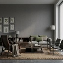 Papel Vinílico Texturado 7863/3 Muresco Room 137 Gris Tela Gris Oscuro