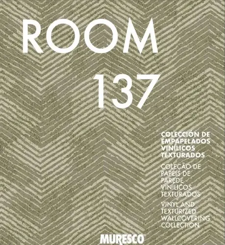 Papel Vinilico Texturado 7866/3 Muresco Room137 Beige Entela