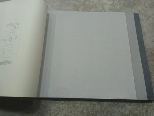 Papel Vinilico Textur 7867/7 Muresco Room137 Gris Clr Entela