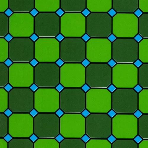 Pvc Autoadhesivo Vitraux Octog Verde Muresco Rollo:45cmx10 Mts