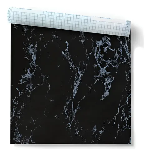 Rollo De Pvc Autoadhesivo Imperial Símil Marmol Oscuro 10 M DecoStock