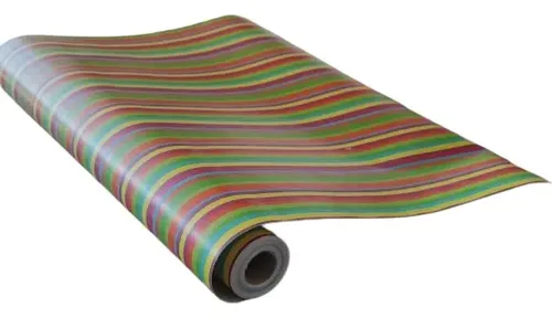 Pvc Autoadhesivo Rayado Multicolor Muresco Rollo:45cmx10 Mts DecoStock