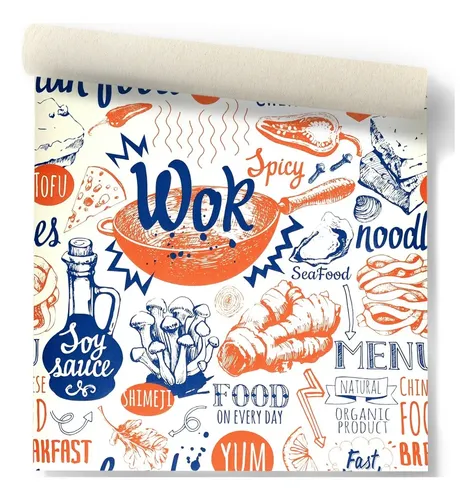 Papel Vinilico Aroma Muresco 8304/1 Wok Vintage Ideal Cocina DecoStock