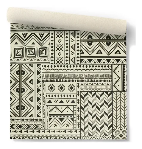 Papel Vinilizado Aroma Muresco 8333/1 Blanco y Negro DS