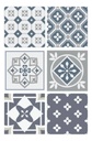 Azulejos Cerámicos Autoadhesivos Vintage Muresco Modelos 1665/1