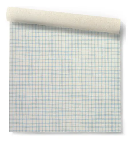 Papel Vinilico Texturado Cuadros Celeste Nido Muresco 8702/1