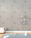 Papel Vinilico Buhos Rayas Beige Nido Muresco 8703/2