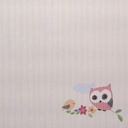 Papel Vinilico Buhos Rayas Beige Nido Muresco 8703/2