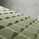 Placas 3d Autoadhesivas Muresco Texturadas Antihumedad Felpa Verde Seco