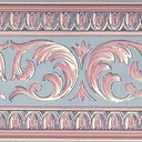 Guarda Vinilizada Bord X 5 Mts Celeste Y Rosa Viejo 90234/2 DecoStock