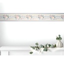 Guarda Vinilizada X 5 Mts Clásica Flores B/celeste 90239/2 DecoStock