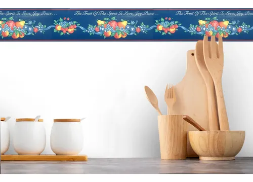 Guarda  Vinilizada Bord X 5 Mts - Cocina - Frutas 90284/5 DecoStock