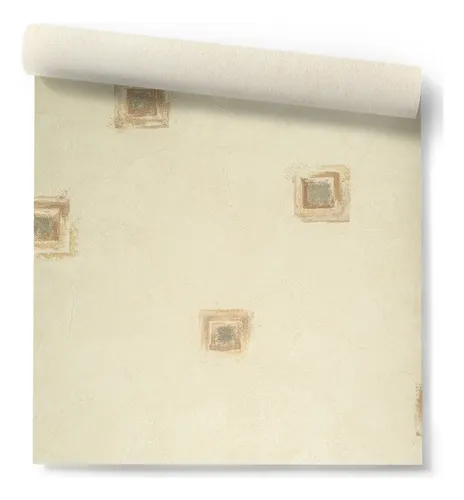 Papel Vinilizado Beige Sepia Relieves 9606/2 Muresco Dstock
