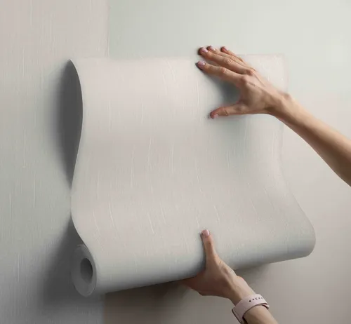 Papel Vinilico Sedado 9701/1 Studio Muresco Decostock Blanco