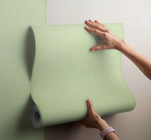 Papel Vinilico Verde Entelado Textil Muresco 9702/9 DecoStock
