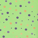 Papel Vinilizado F/ Verde Con Lunares Hashtag Muresco 9928/3