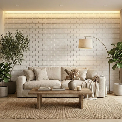 Placas 3d Autoadhesivas Pared Muresco Pintable/lavable Ladrillo