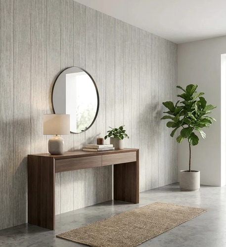 Placas 3d Autoadhesivas Pared Muresco Pintable/lavable Madera Gris