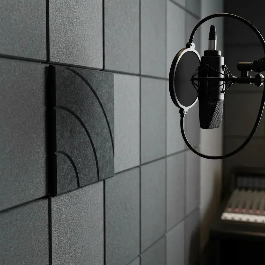 Muresco Panel Acústico Curva Black