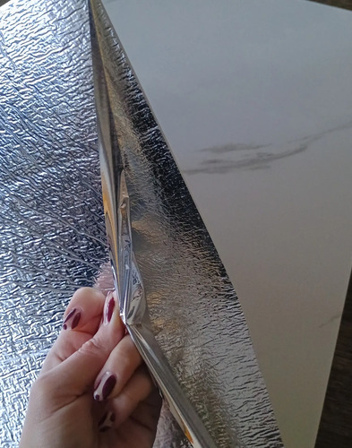 Pack X 5 Placas Laminadas Calacatta Marmol Muresco