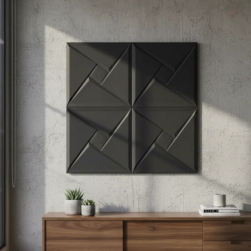 Placas 3D Texturadas Soft Cuero Ebano 9964/1