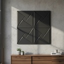 Placas 3D Texturadas Soft Cuero Ebano 9964/1
