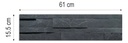 Liston Stone Flex Basalto 610 x 155 x 55 MM