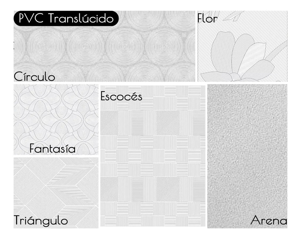 Rollo Pvc Autoadhesivo Muresco Translúcido 0,45x2 Vs Modelos Fantasia