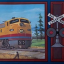 Guarda Importada Pre Encolada X 4,57 Mts Locomotora Retro DecoStock