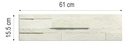 Liston Stone Flex Caliza 610 x 155 x 55 MM