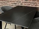 Juego De Comedor Mesa Neolith 1,20 X 70 Marrón Tulum