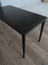 Juego De Comedor Mesa Neolith 1,20 X 70 Marrón Tulum