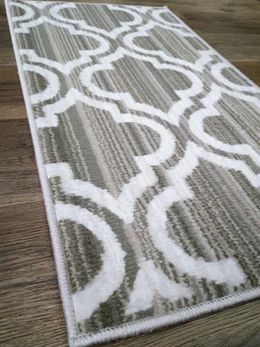 Alfombra Costado Cama Moderna 0,5x0,9 Vs. Modelos Pelo Corto - 0.5 cm, Gris claro, Hindú, 0.9 cm