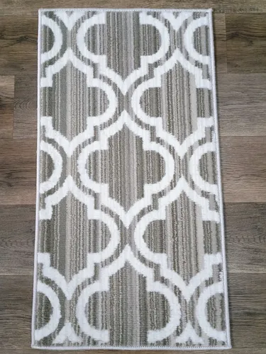 Alfombra Costado Cama Moderna 0,5x0,9 Vs. Modelos Pelo Corto - 0.5 cm, Gris claro, Hindú, 0.9 cm