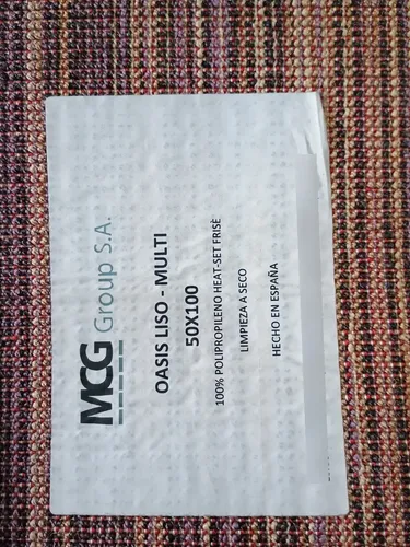 Costado De Cama Oasis Liso-multi 50x100 Cm Importada - 50 cm, Rojo, Oasis Liso Multi, 1 m